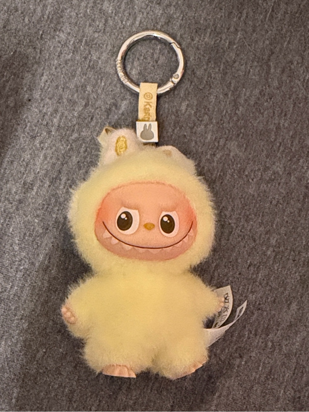 Labubu Pin for Love Pendant Keychain Letter F